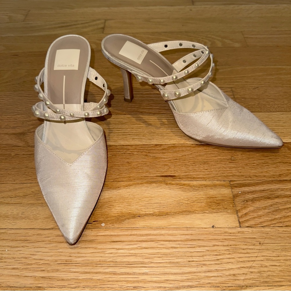 Dolce Vita Hanna Mule Ivory Pearl Size 7.5 - Picture 4 of 11